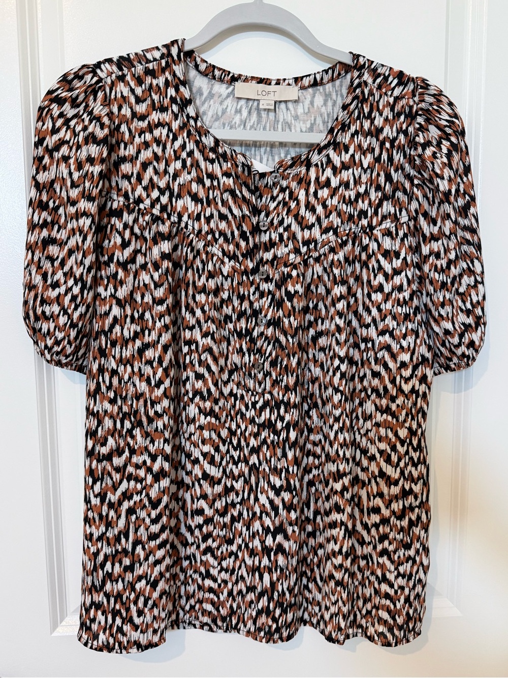 Loft mixed media top